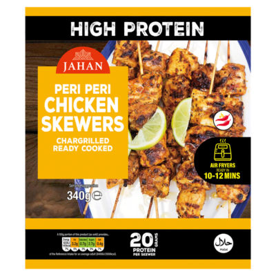 Peri Peri Chicken Skewers 340g
