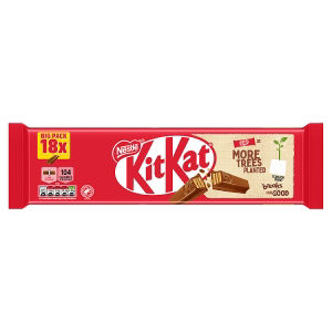 KitKat 2 Finger Milk Chocolate Biscuit Bar, Multipack