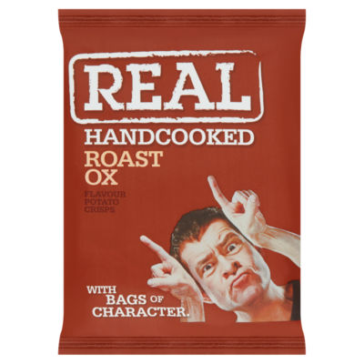 Hand Cooked Roast Ox Flavour Potato Crisps 35g