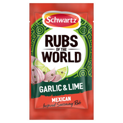 SCHWARTZ RUBS OF THE WORLD GARLIC & LIME MEXICAN SEASONING RUB 24G