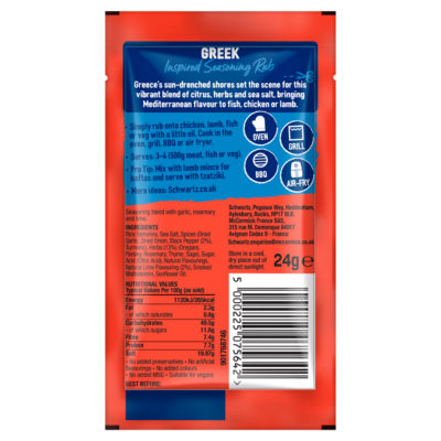 Rubs of the World Citrus & Herb Greek Seasoning Rub 24g thumbnail 3