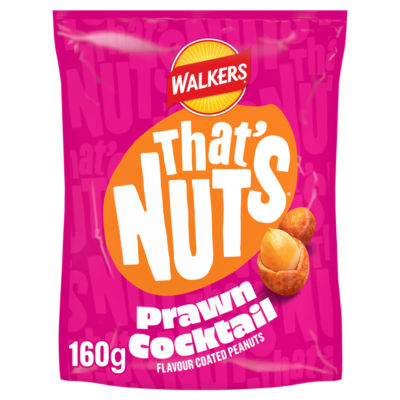 That’s Nuts Walkers Prawn Cocktail Sharing Coated Peanuts 160g