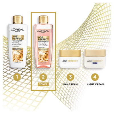 L'Oreal Paris Age Perfect Smoothing & Anti Fatigue Vitamin C Refreshing Toner 200ml thumbnail 4