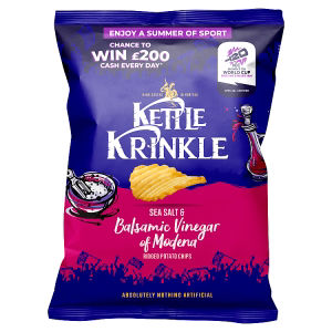 Krinkle Sea Salt & Balsamic Vinegar of Modena Ridged Potato Chips 130g