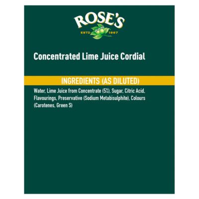 Lime Juice Cordial 1L thumbnail 3