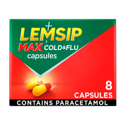 Max Cold & Flu Capsules 8 Capsules thumbnail 2