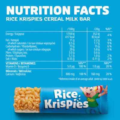 Rice Krispies Breakfast Cereal Bars 4x20g thumbnail 4
