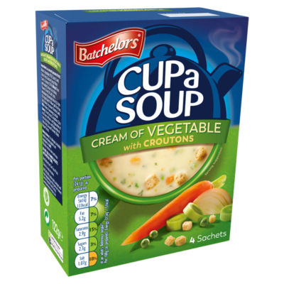 Cup a Soup Cream of Vegetable with Croutons 4 Instant Soup Sachets 122g thumbnail 4