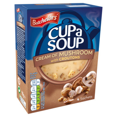 Cup a Soup Cream of Mushroom 4 Instant Soup Sachets 99g thumbnail 3