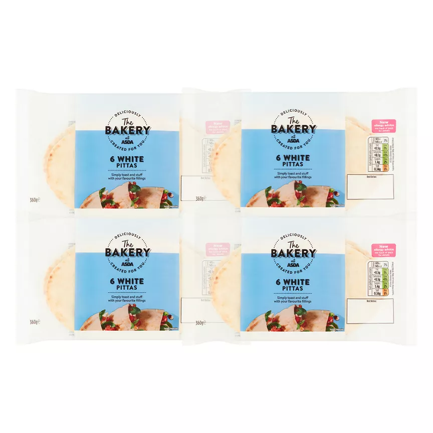 ASDA White Pitta Breads Stock Up Bundle