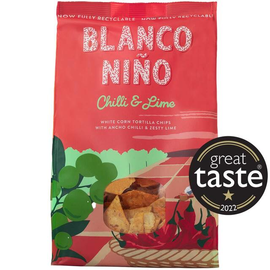 Blanco Nino Chilli & Lime White Corn Tortilla Chips - Image 1