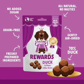 Denzel's Meaty Rewards Duck & Plum Little Gems Dog Treats thumbnail 3