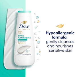 Dove Hypoallergenic Advanced Care Body Wash Shower Gel Fragrance Free thumbnail 5
