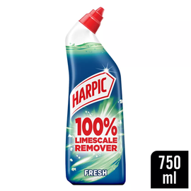 Harpic 100% Limescale Remover Toilet Cleaner Gel, Fresh Scent - Image 1