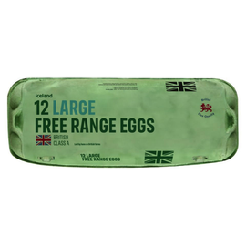Iceland 12 Large Free Range Eggs