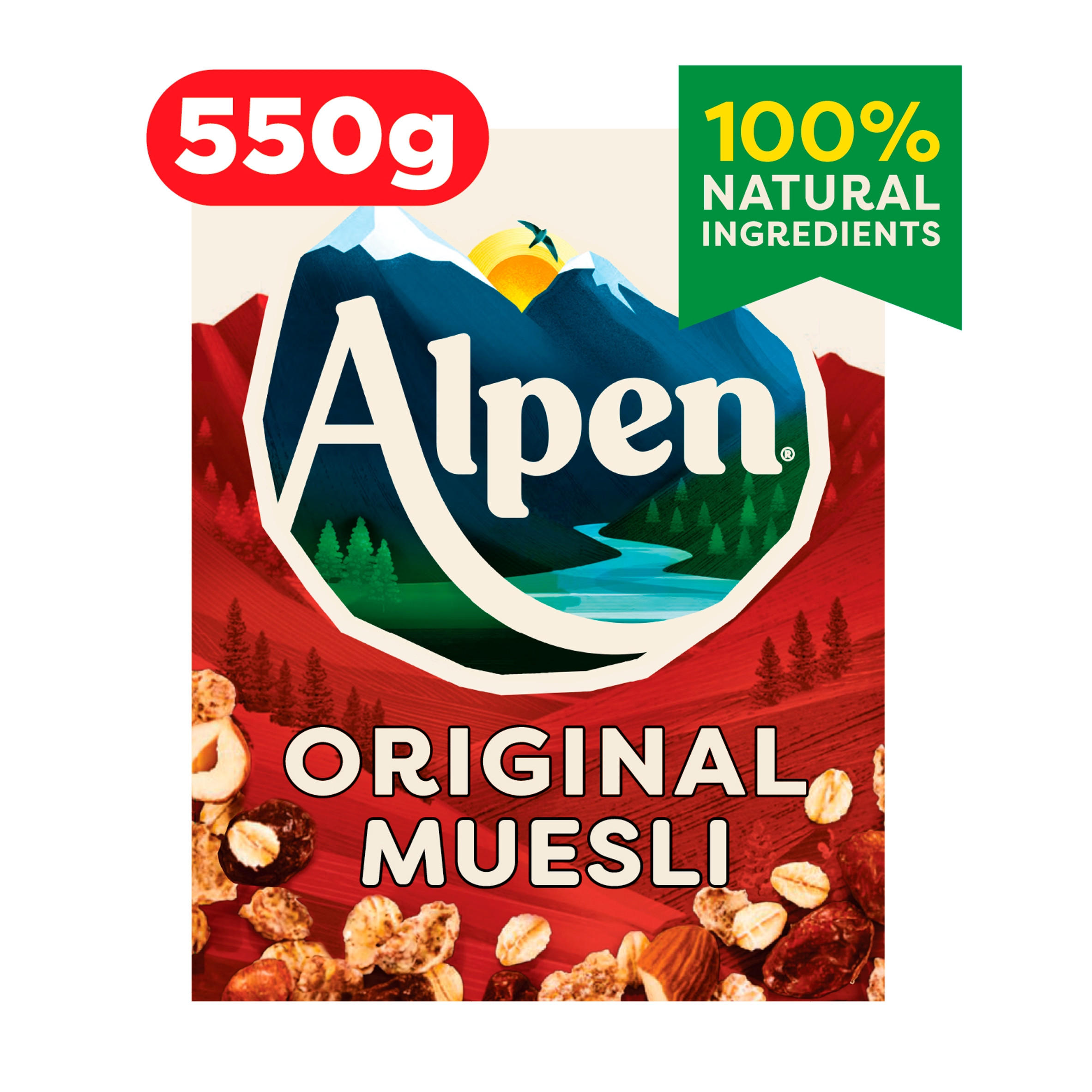 Alpen Original Muesli Breakfast Cereal 550g