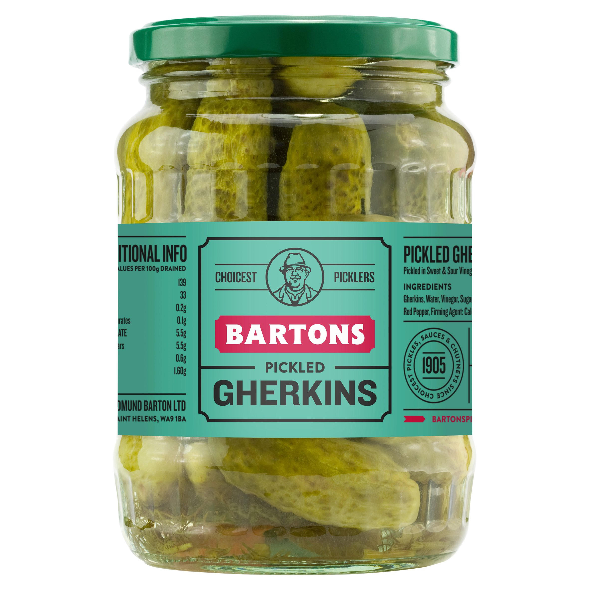 Bartons Pickled Gherkins 670g