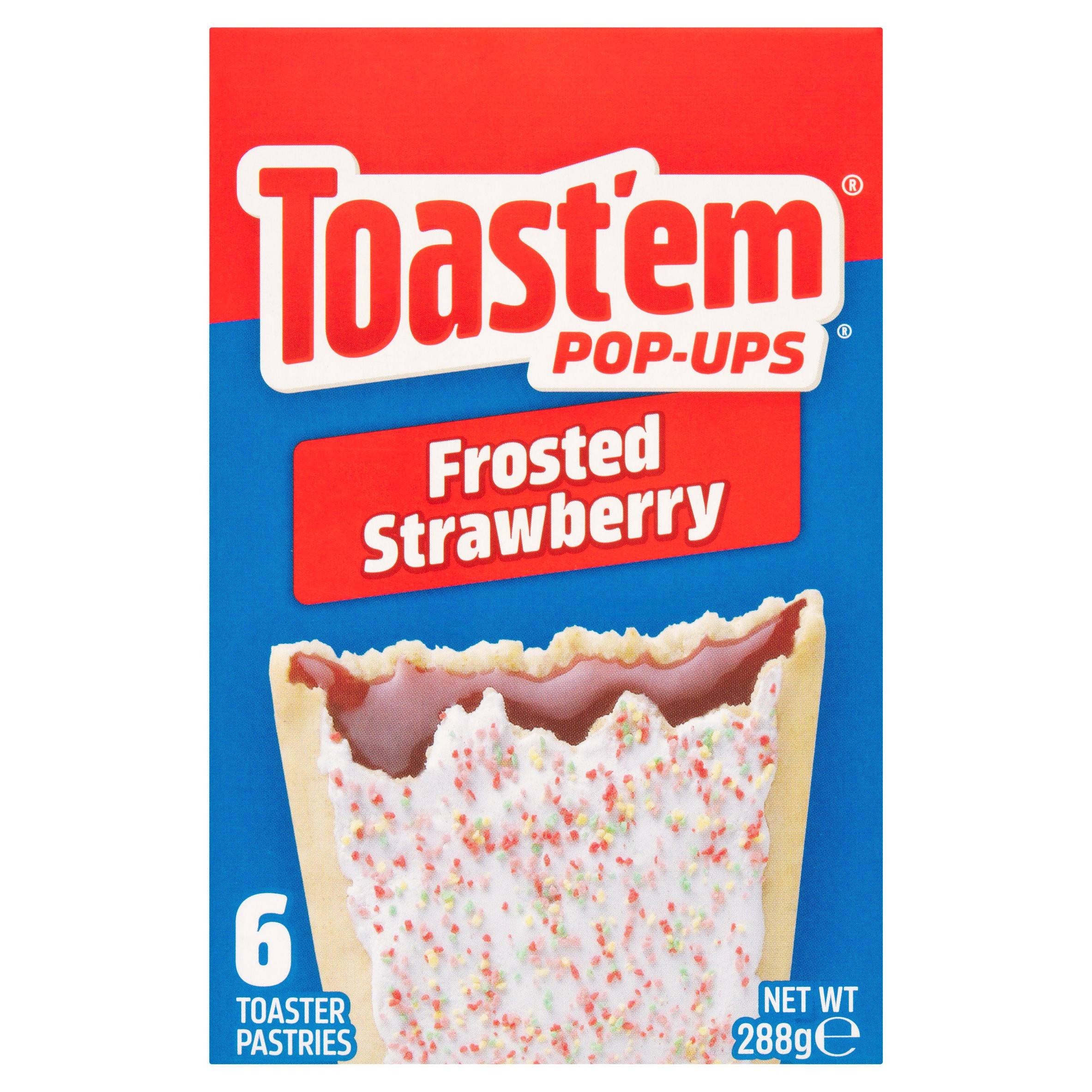 Toast'em Pop-Ups 6 Frosted Strawberry Toaster Pastries 288g
