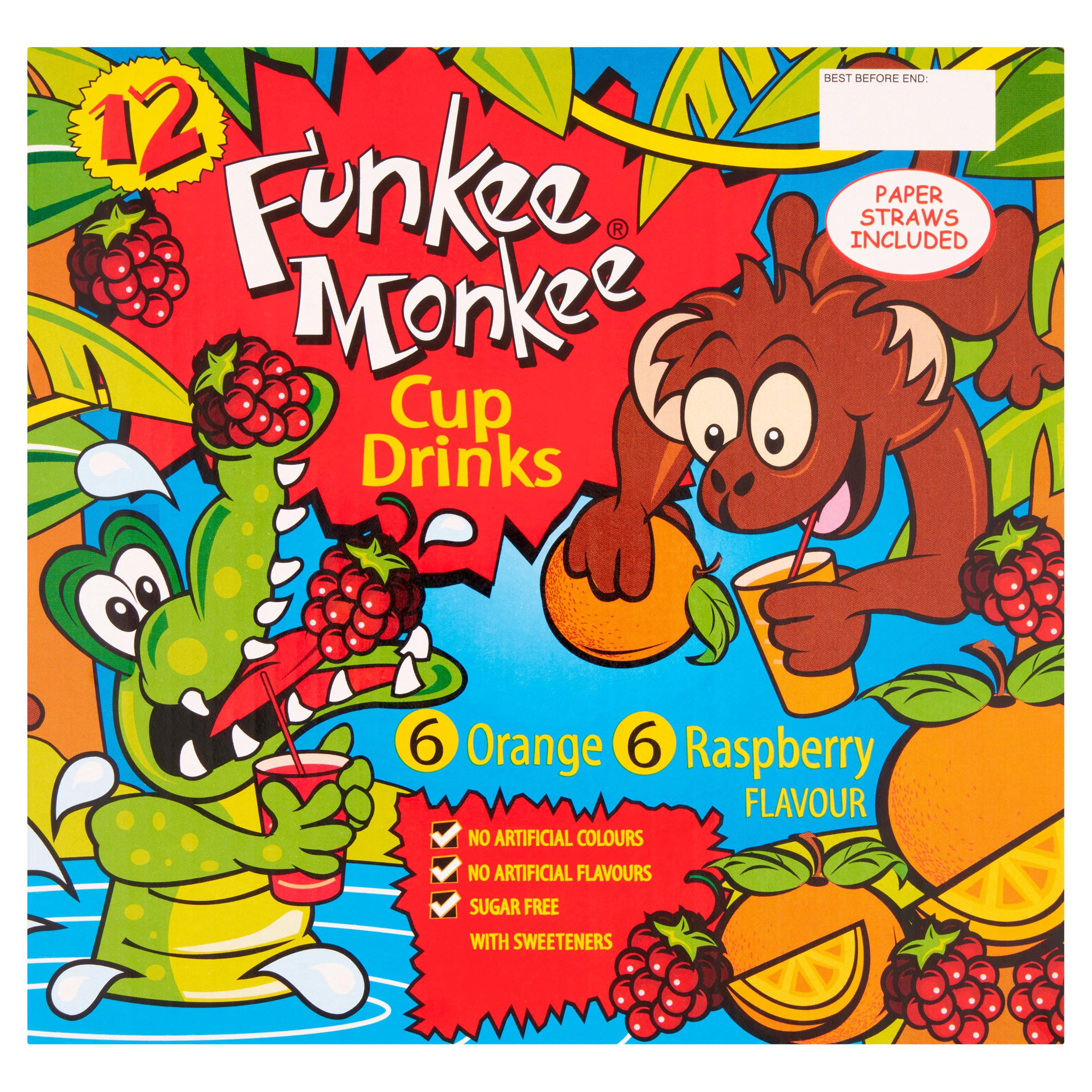 Funkee Monkee Cup Drinks 12 x 200ml