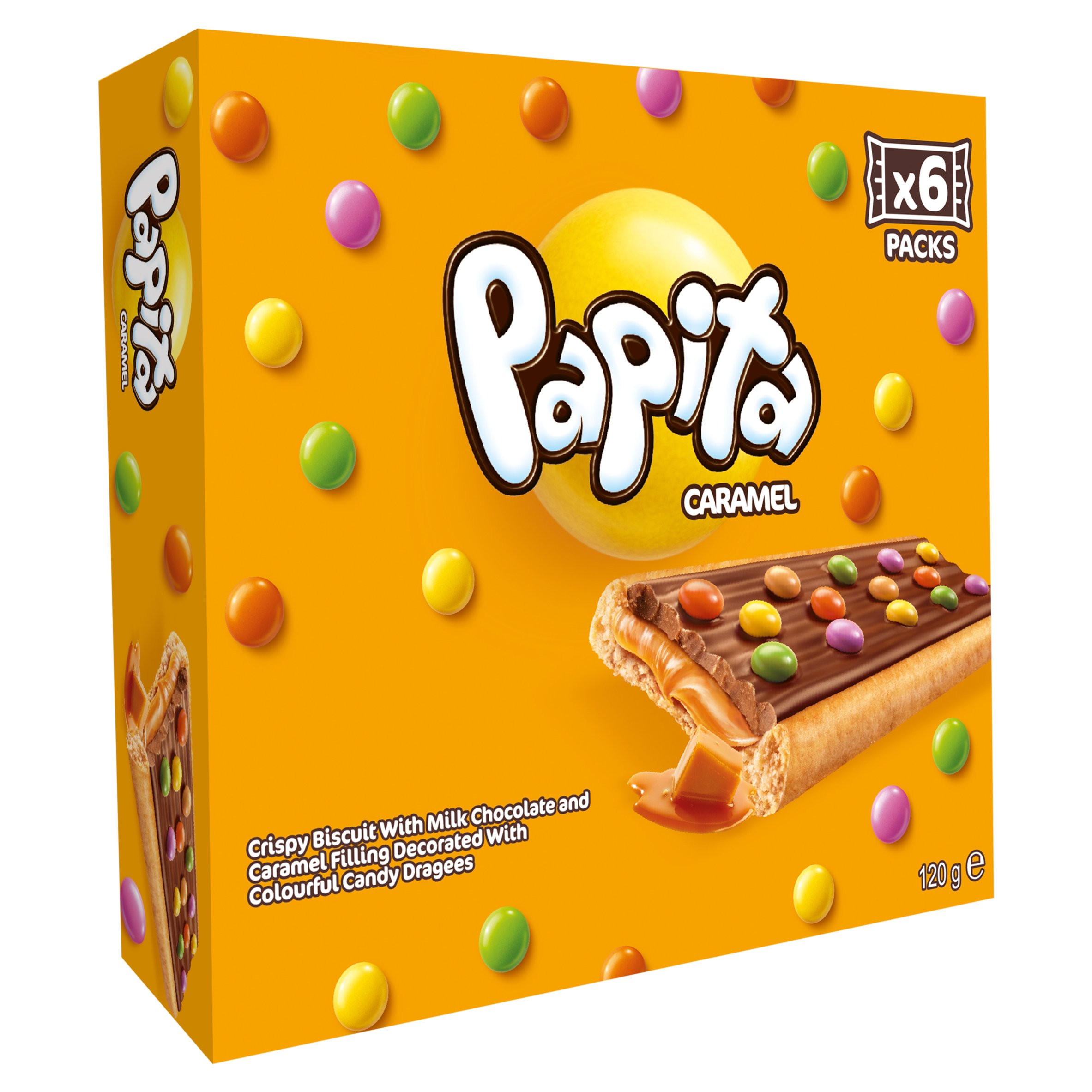 Papita Caramel 6 Biscuits x 20g (120g)