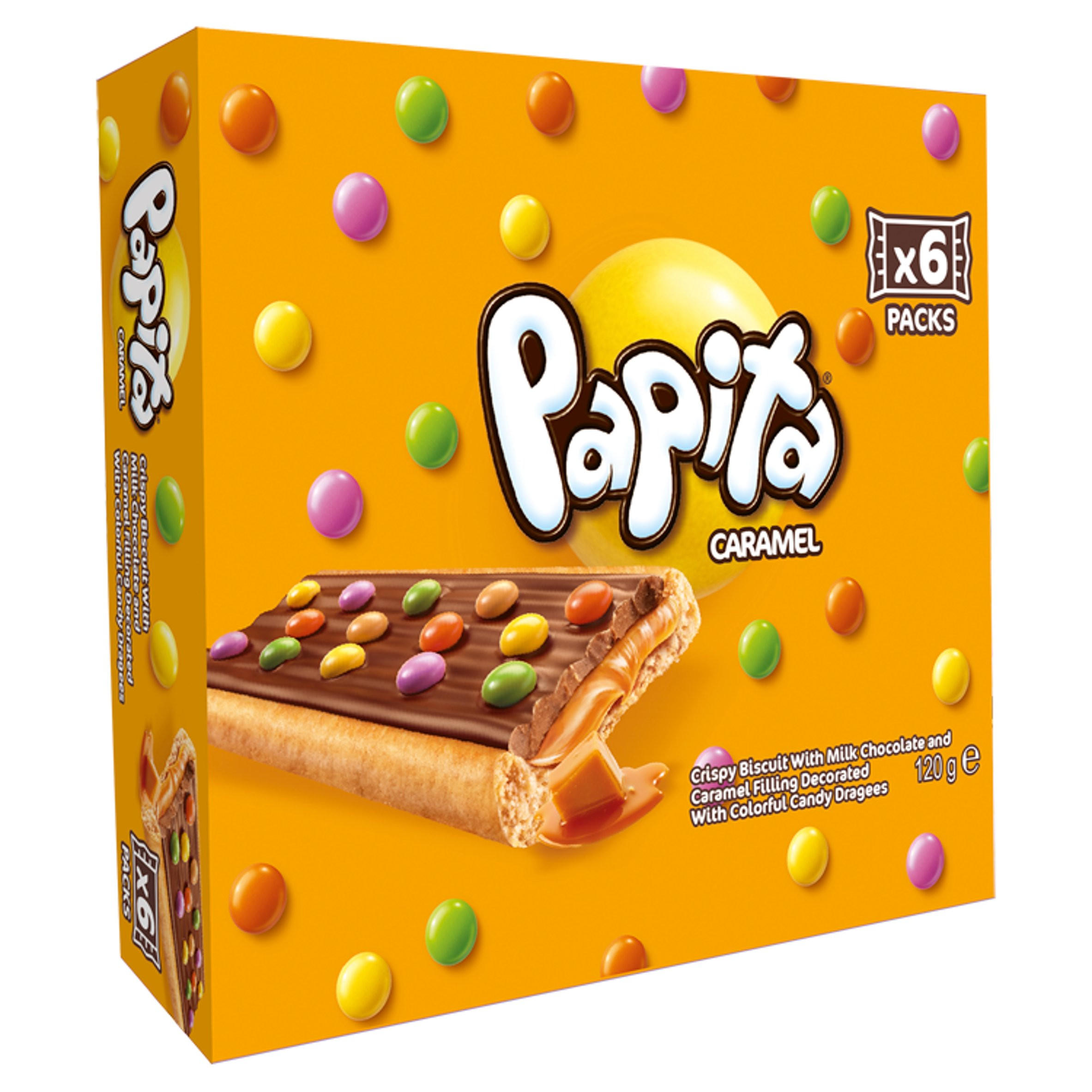 Papita Caramel 6 Biscuits x 20g (120g)