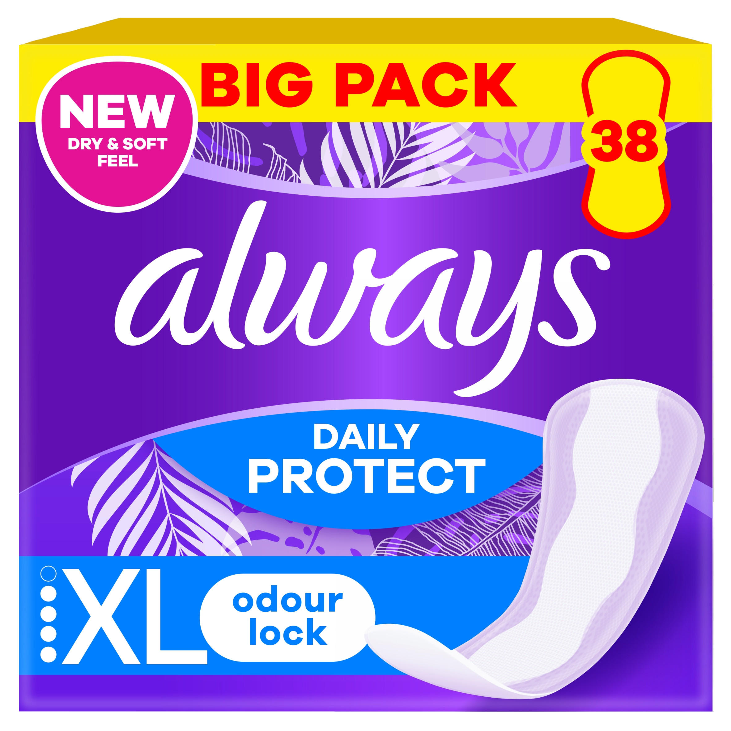 Always Daily Protect Extra Long Panty Liners 38 Liners
