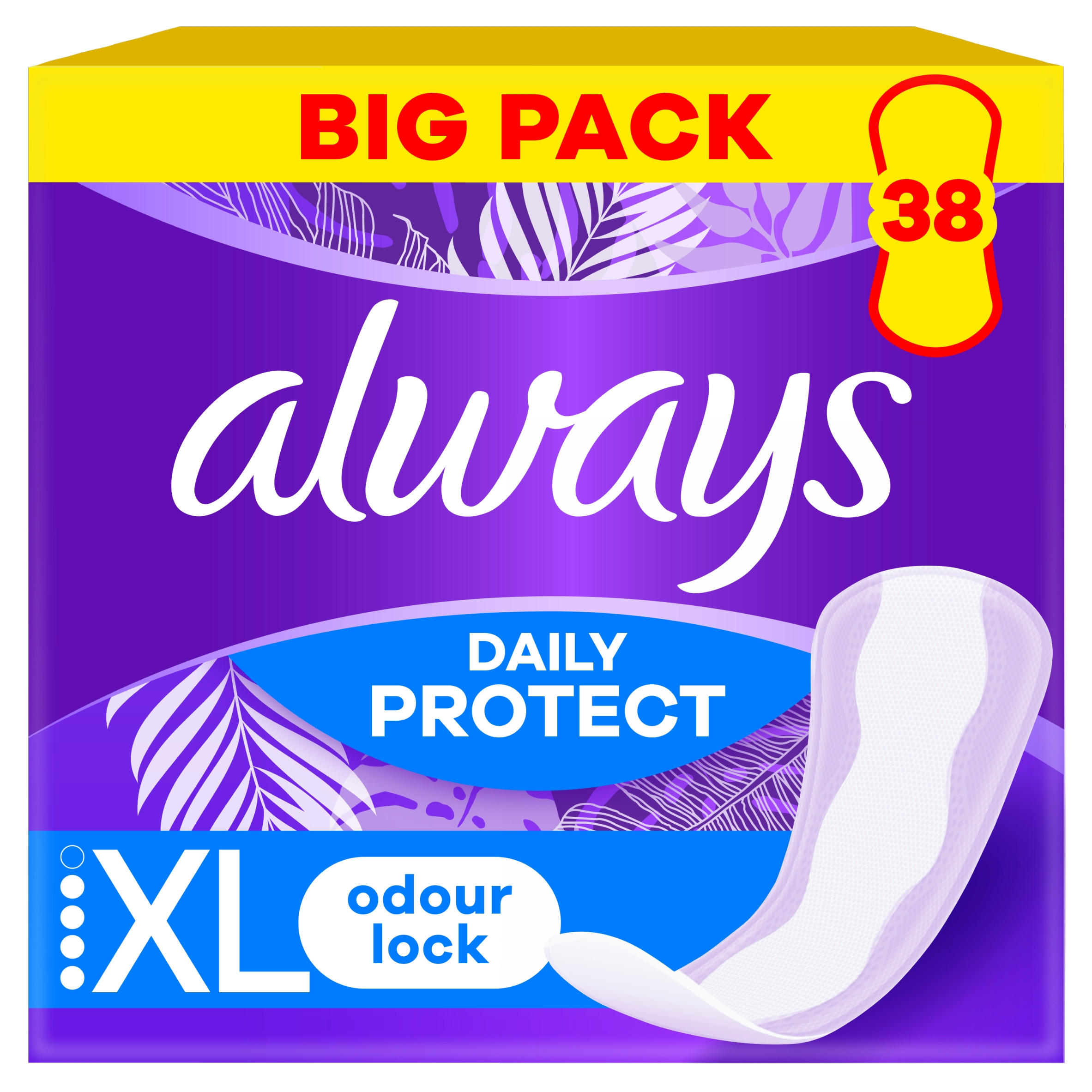 Always Daily Protect Extra Long Panty Liners 38 Liners