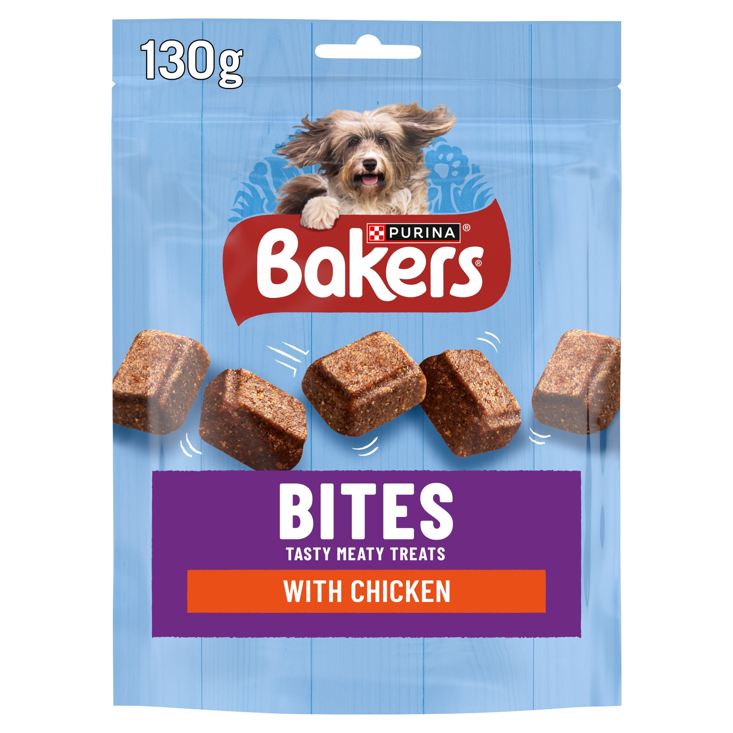 BAKERS Bites Chicken Dog Treats 130g