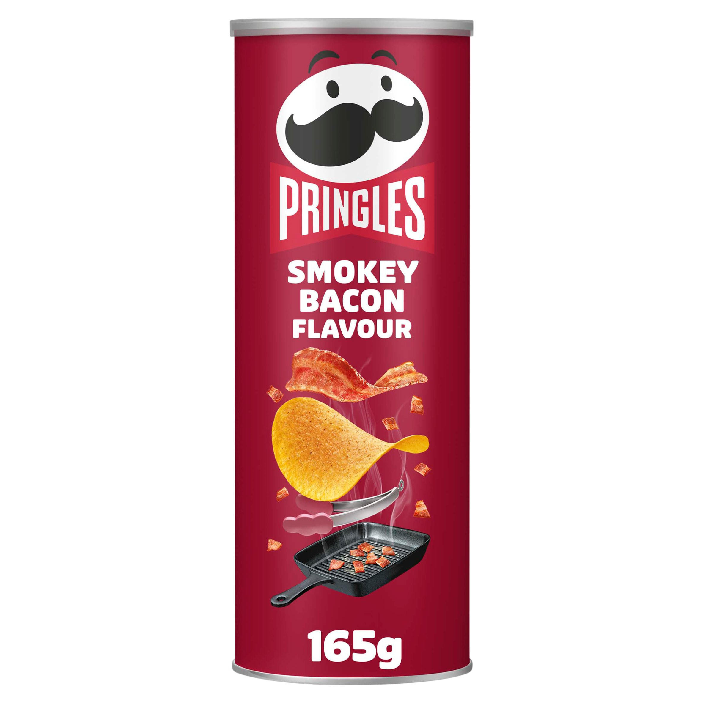 Pringles Smokey Bacon Flavour Sharing Crisps 165g