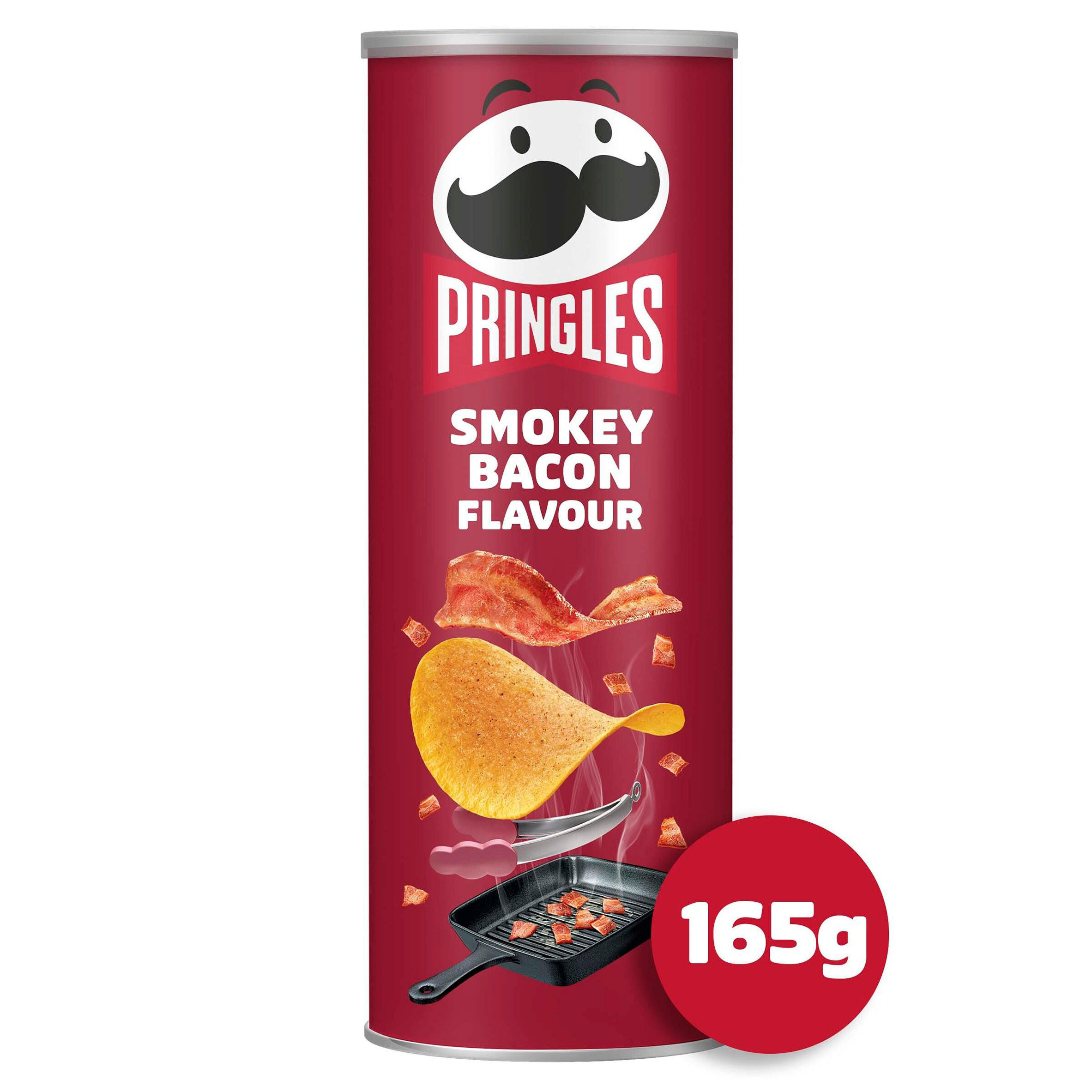 Pringles Smokey Bacon Flavour Sharing Crisps 165g
