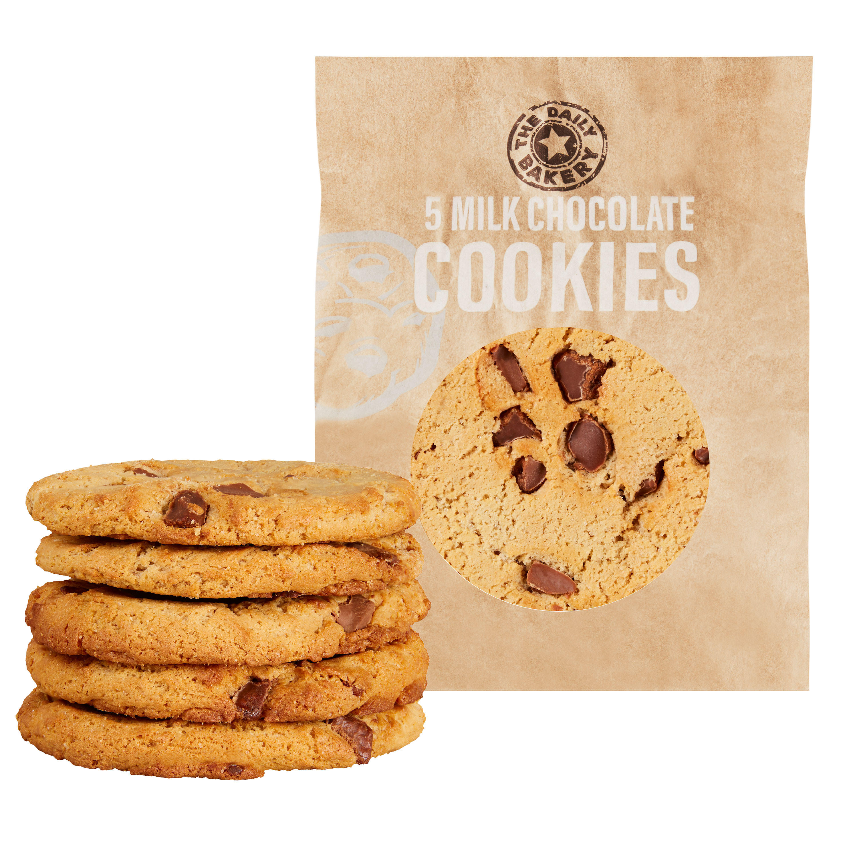 The Daily Bakery 5pk Milk Chocolate Cookies