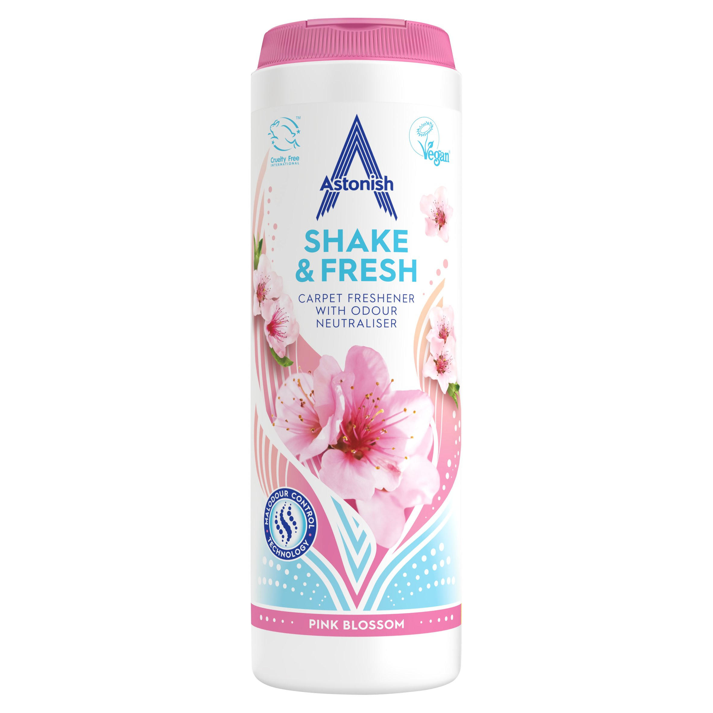 Astonish Pink Blossom Carpet Freshener with Odour Neutraliser 350g