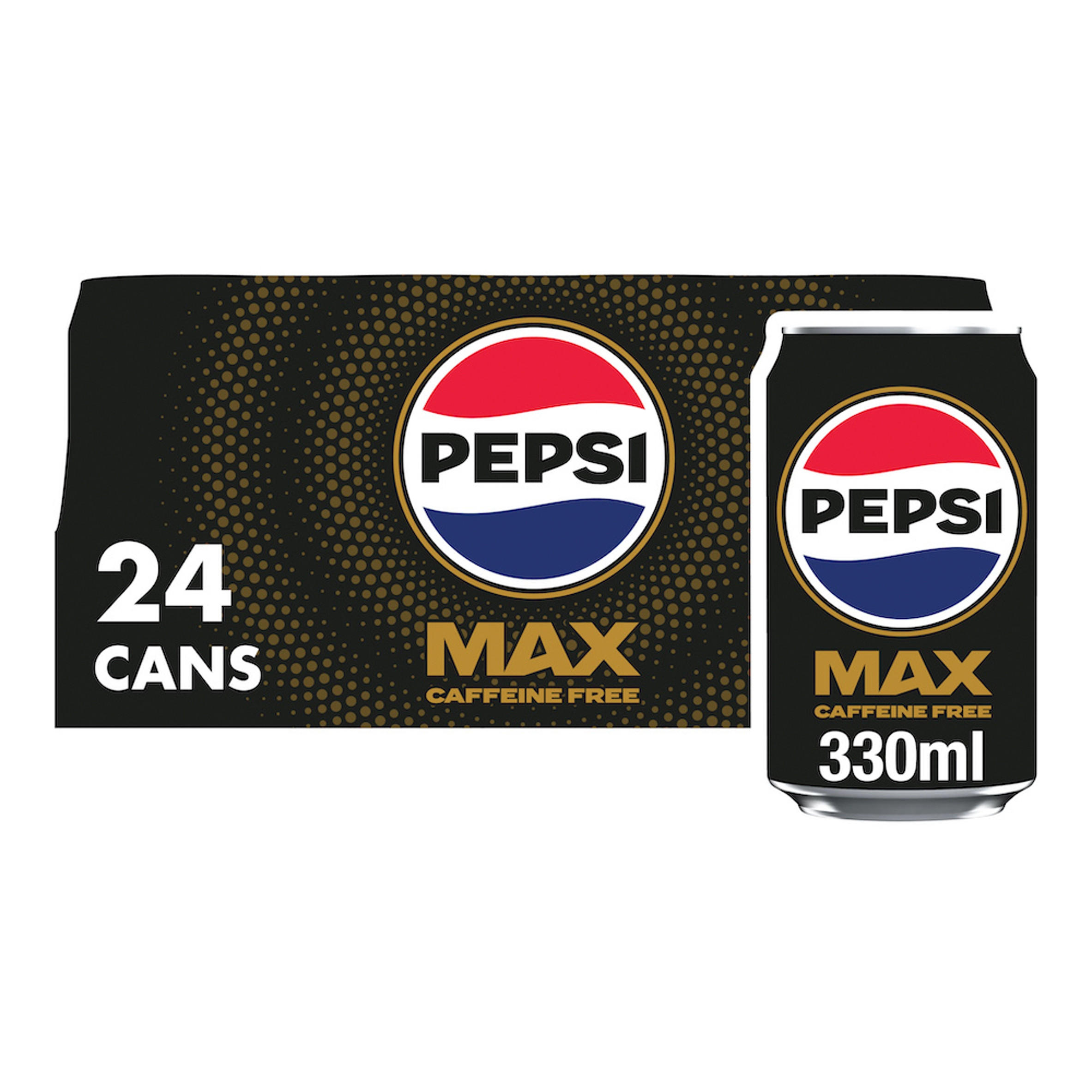 Pepsi Max No Caffeine No Sugar Cola Cans 24 x 330ml