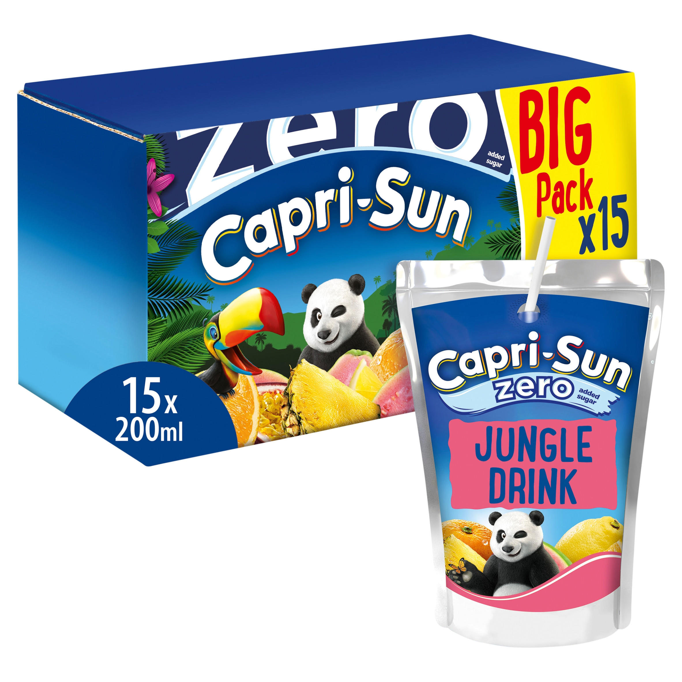 Capri-Sun Zero Jungle Drink 15 x 200ml Kids' Juice Drink