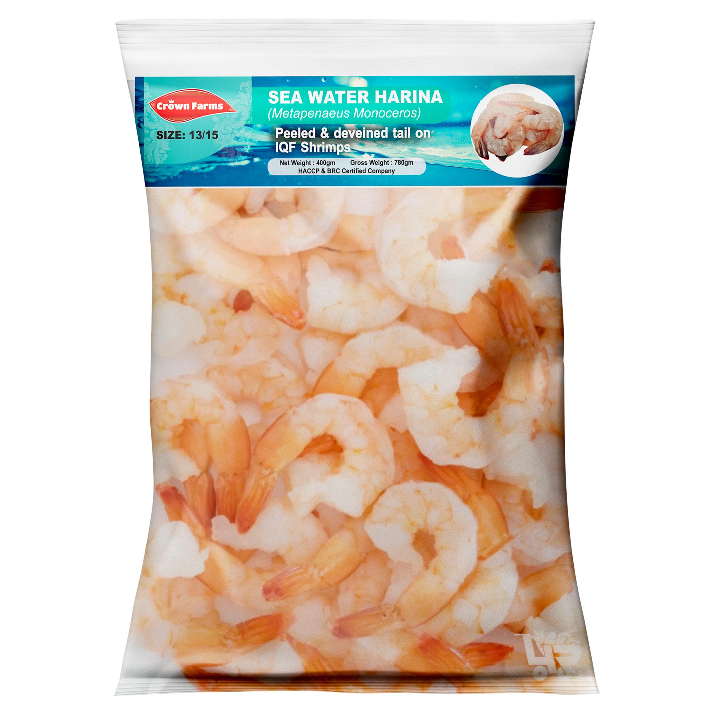 Crown Farms Sea Water Prawns 400g