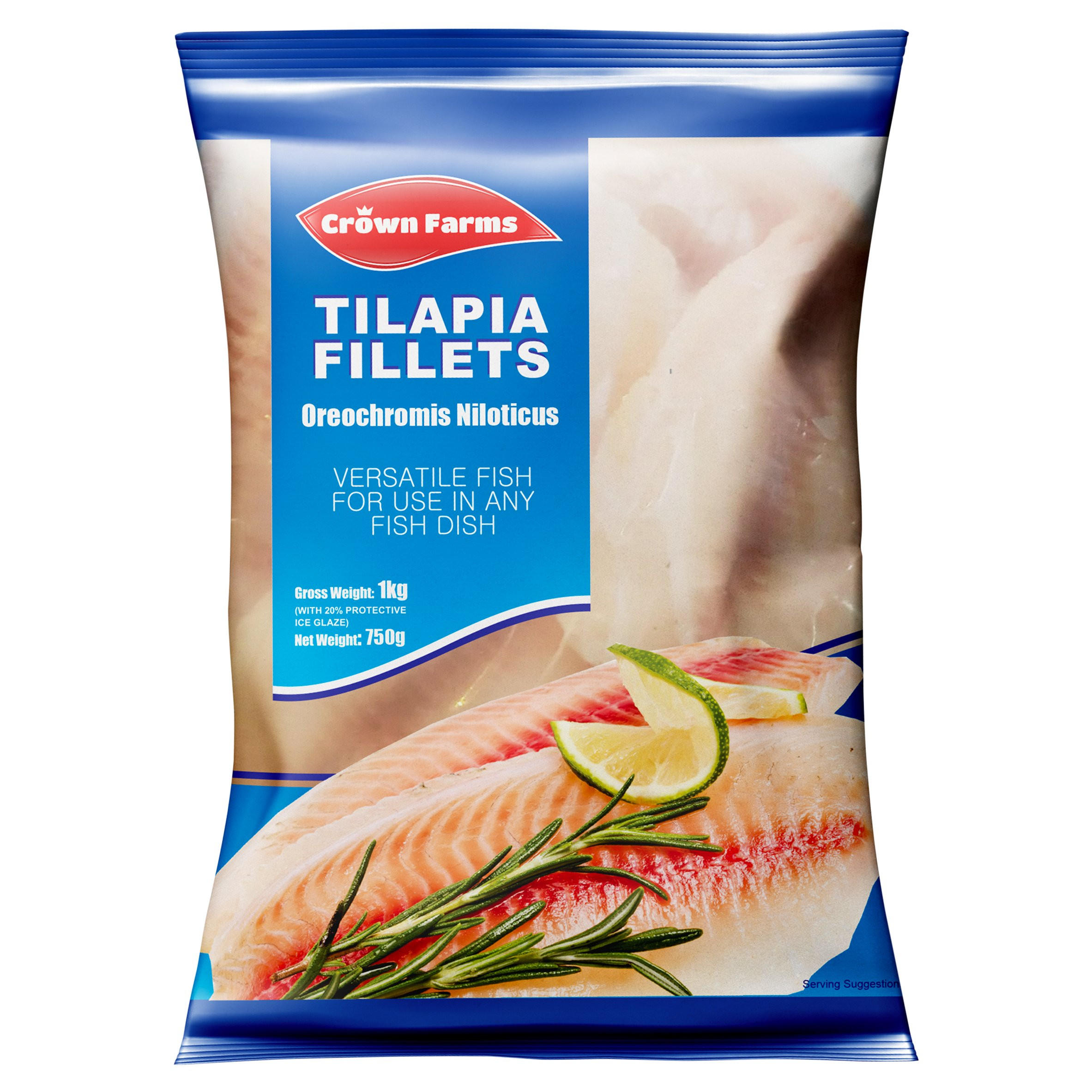 Crown Farms Tilapia Fillets 750g