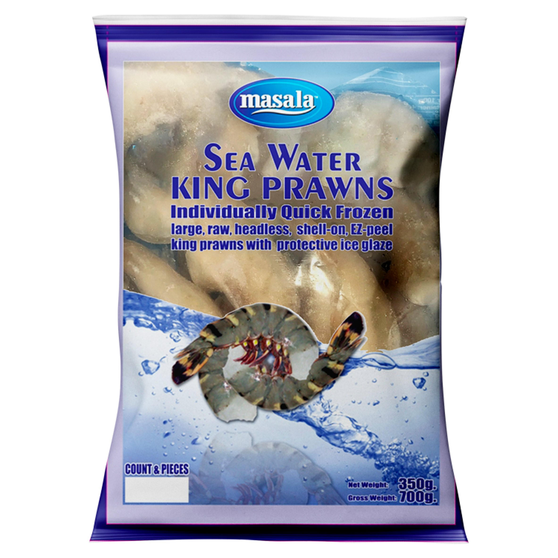 Masala Sea Water King Prawns 350g