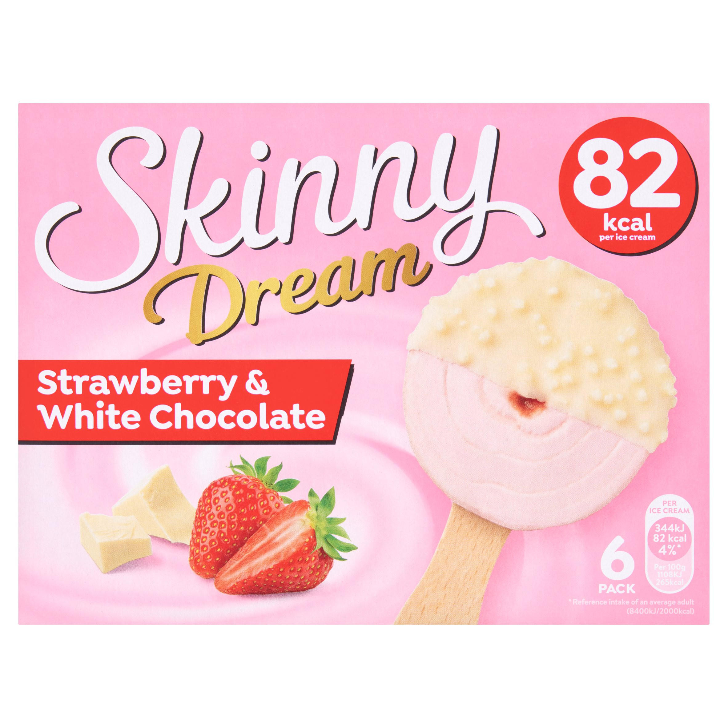 Skinny Dream Strawberry & White Chocolate 6 x 31g (186g)