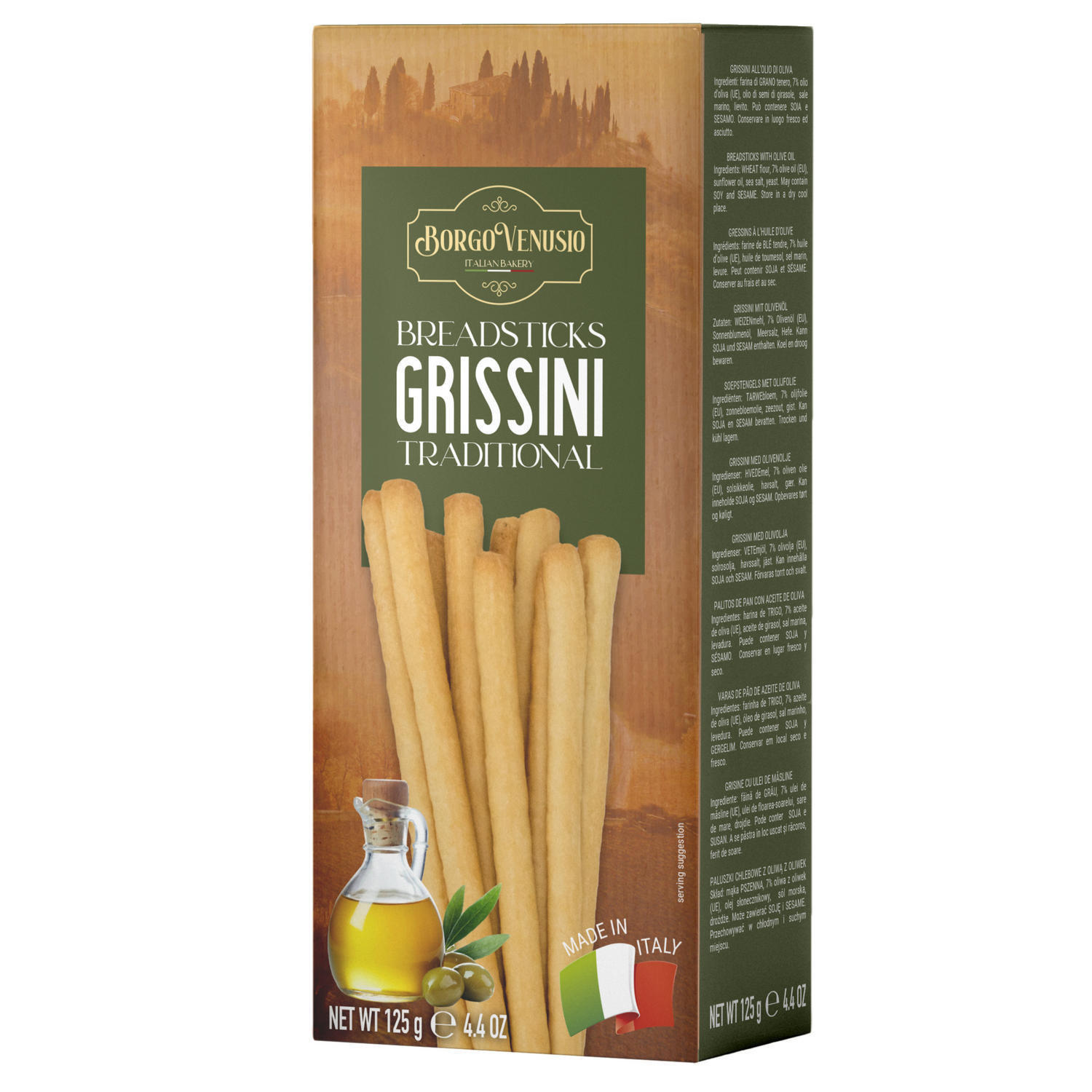 Borgo Venusio Breadsticks Grissini Traditional 125g