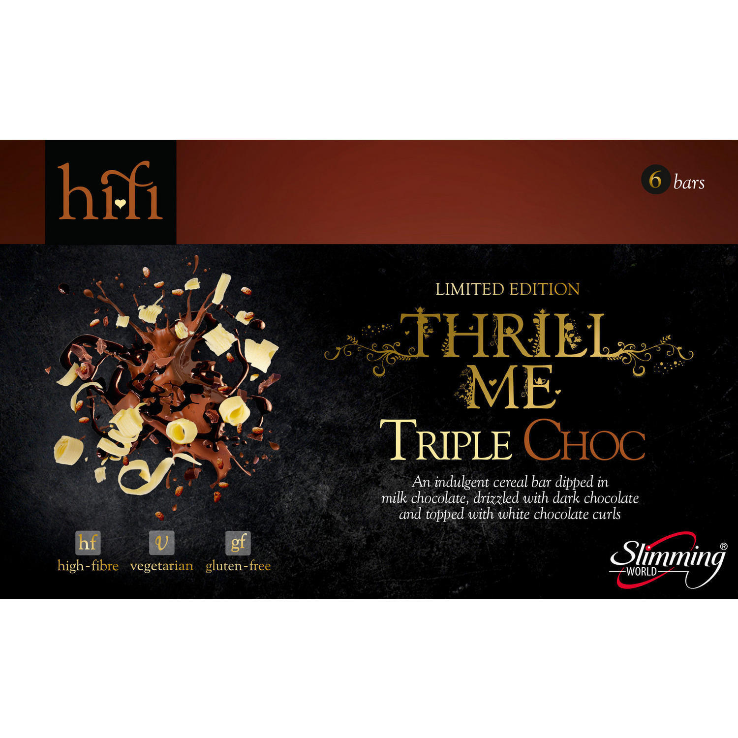 Slimming World Hifi Thrill Me Triple Choc Bars x 6 Pack