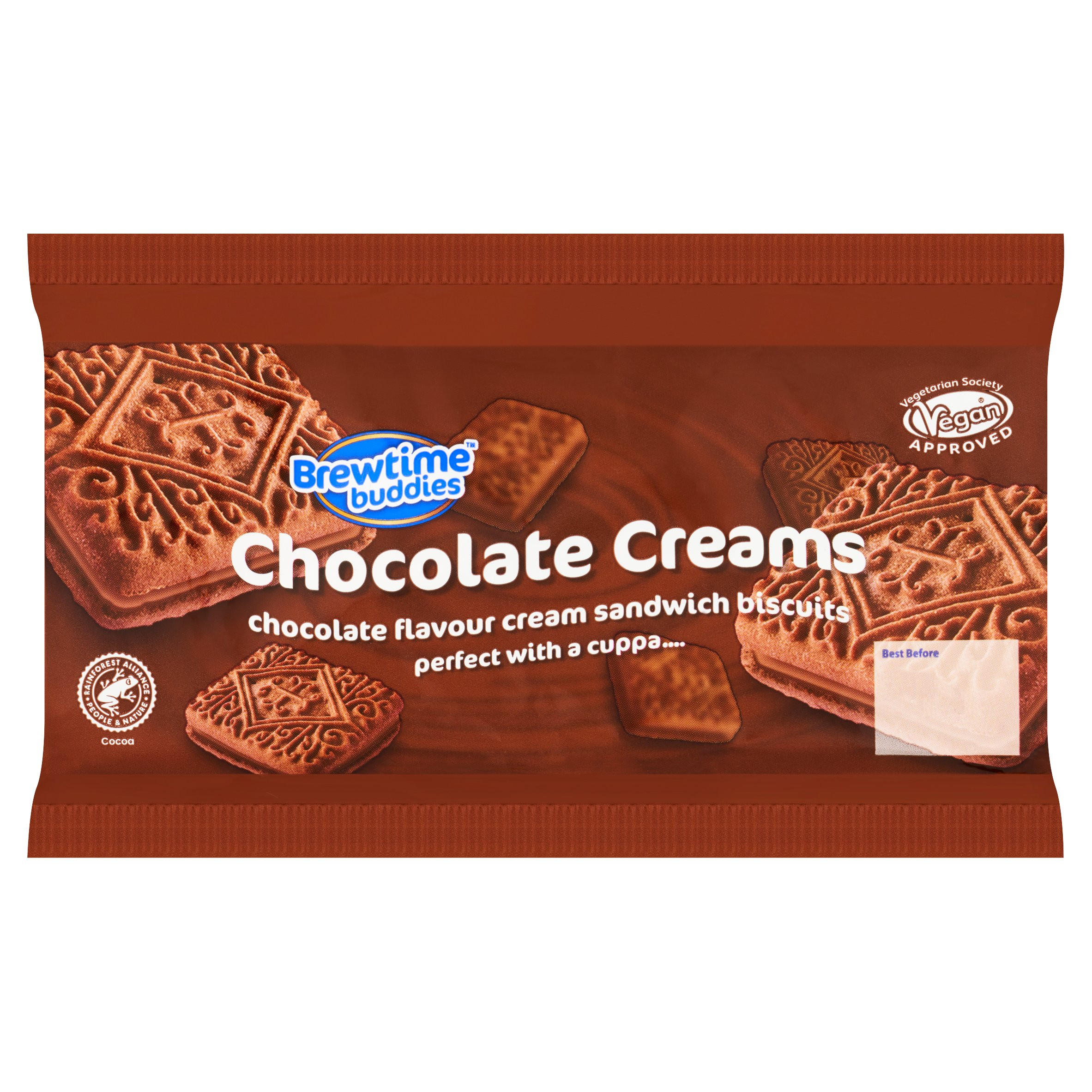 Brewtime Buddies Chocolate Creams Sandwich Biscuits 300g