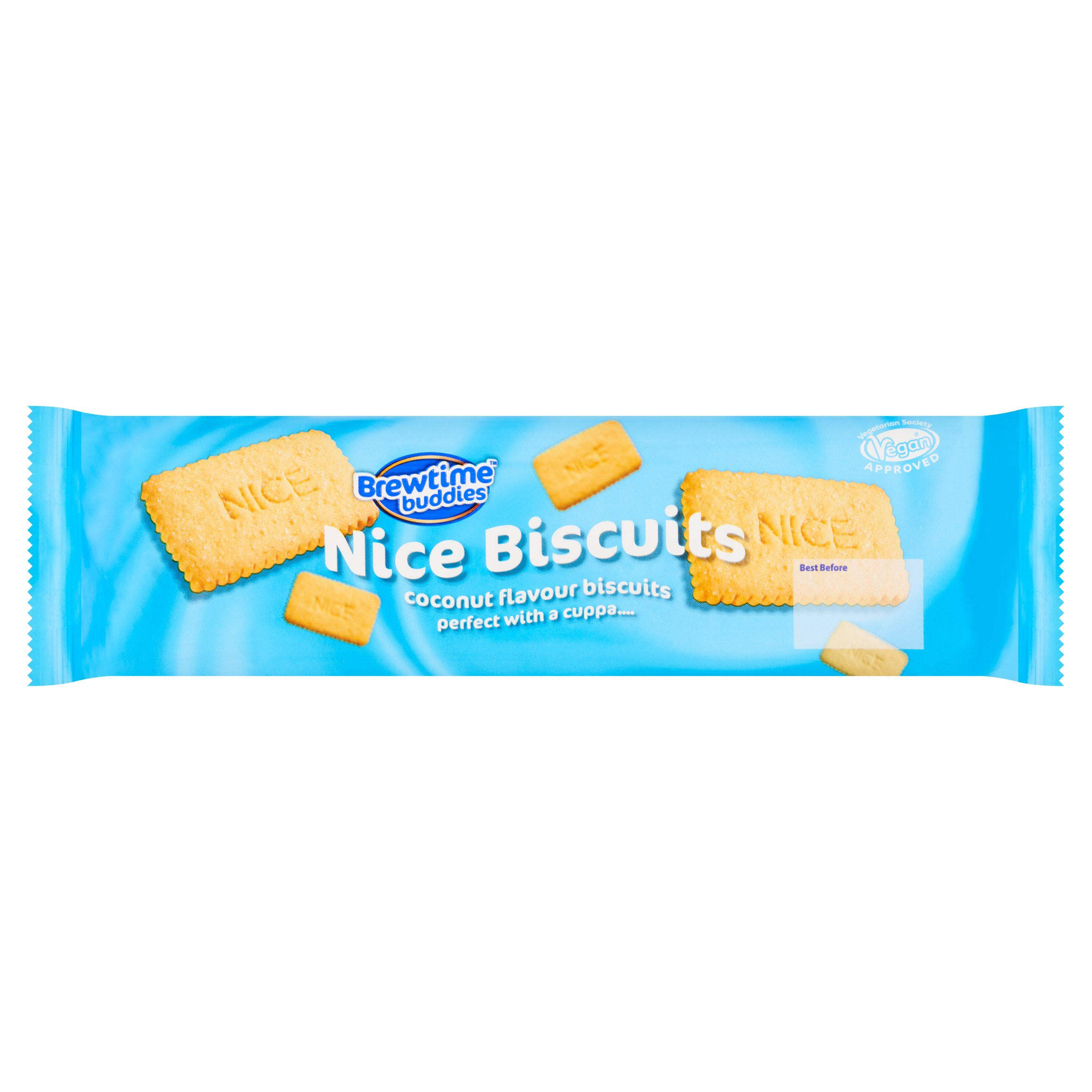 Brewtime Buddies Nice Biscuits Coconut Flavour Biscuits 250g