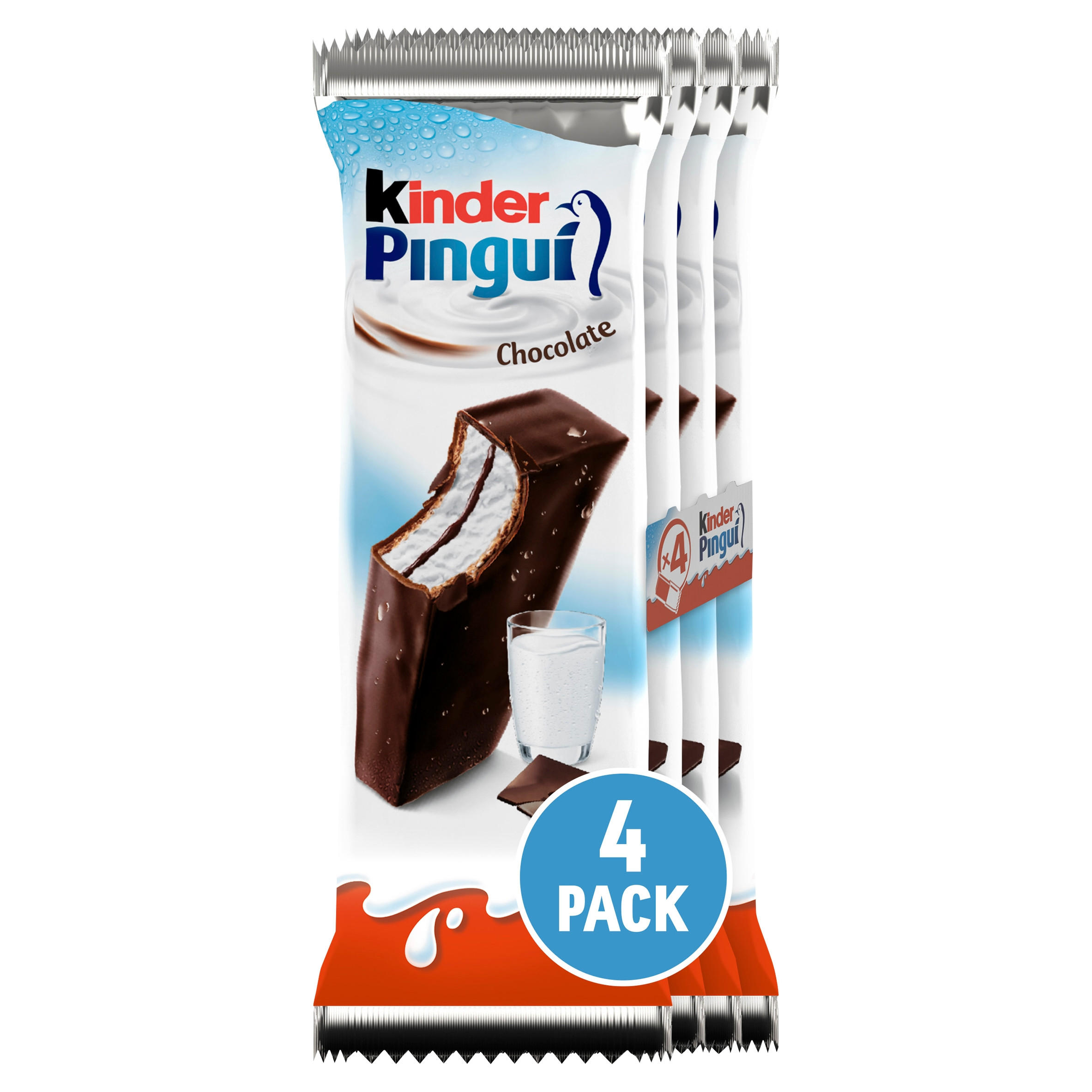 Kinder Pingui Milk and Chocolate Chilled Treat 4 x 30g (120g)