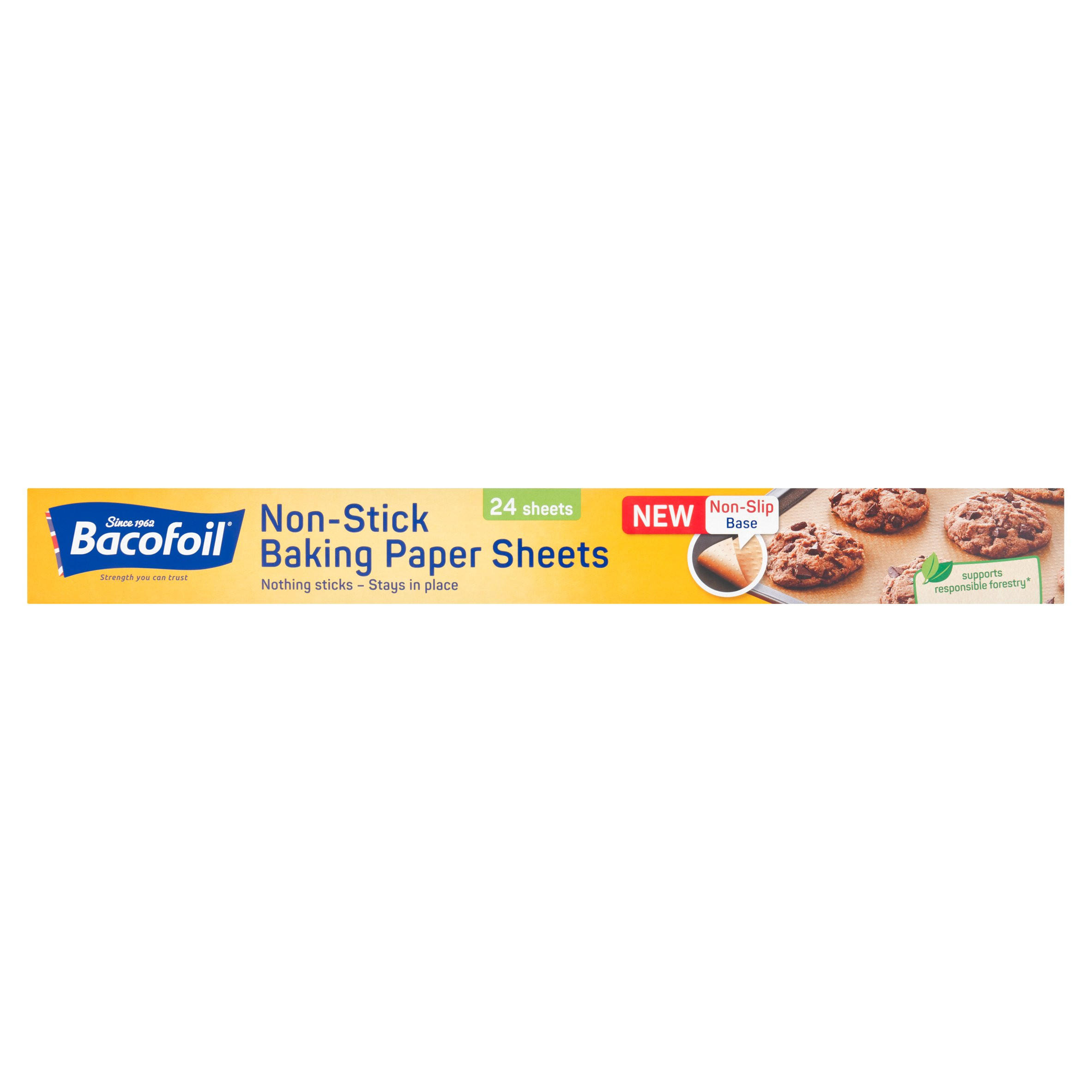 Bacofoil® Non-Stick Non-Slip Baking Paper Sheets x 24