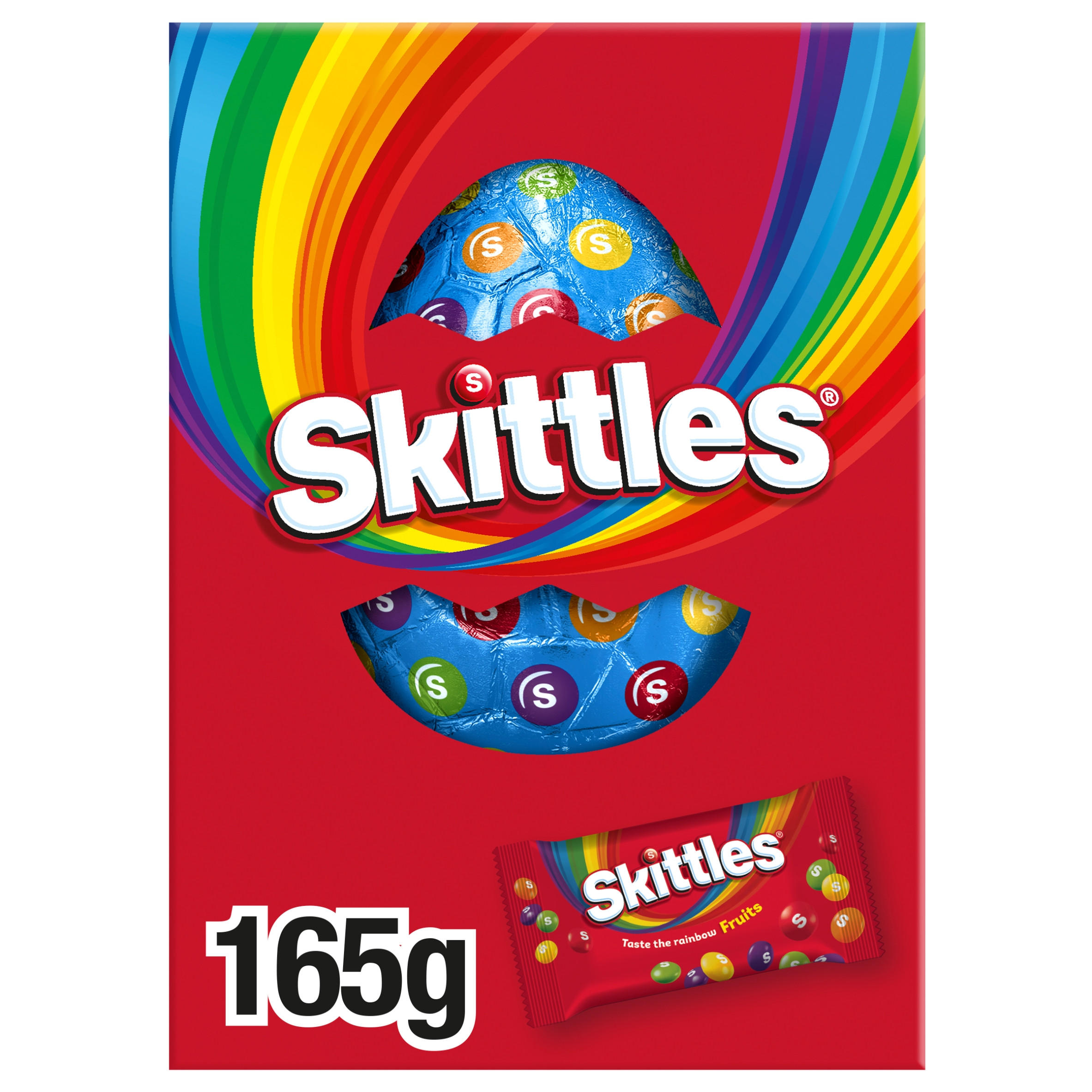 Skittles Fruits Sweets & Milk Chocolate Easter Egg 165g
