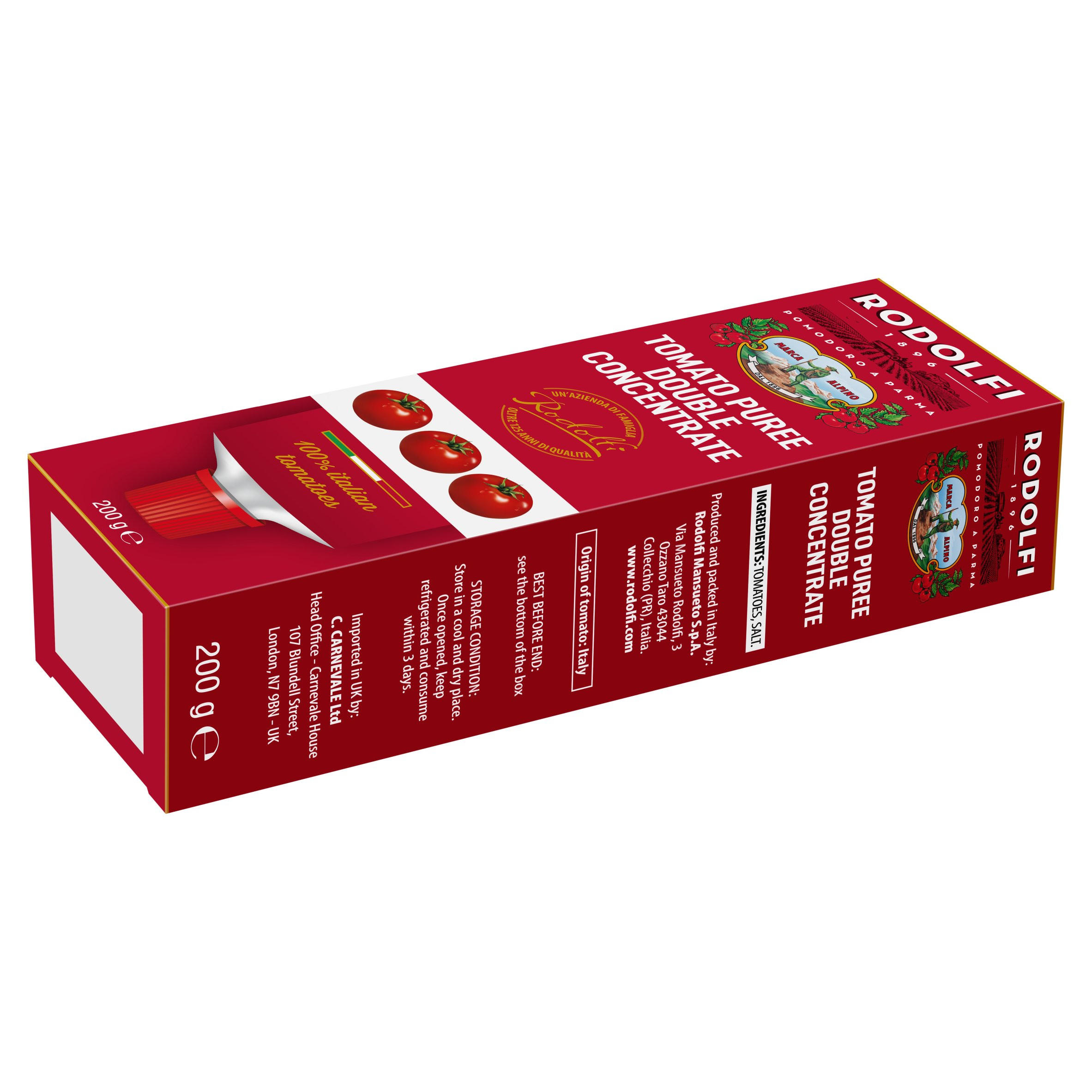 Rodolfi Double Concentrate Tomato Puree 200g