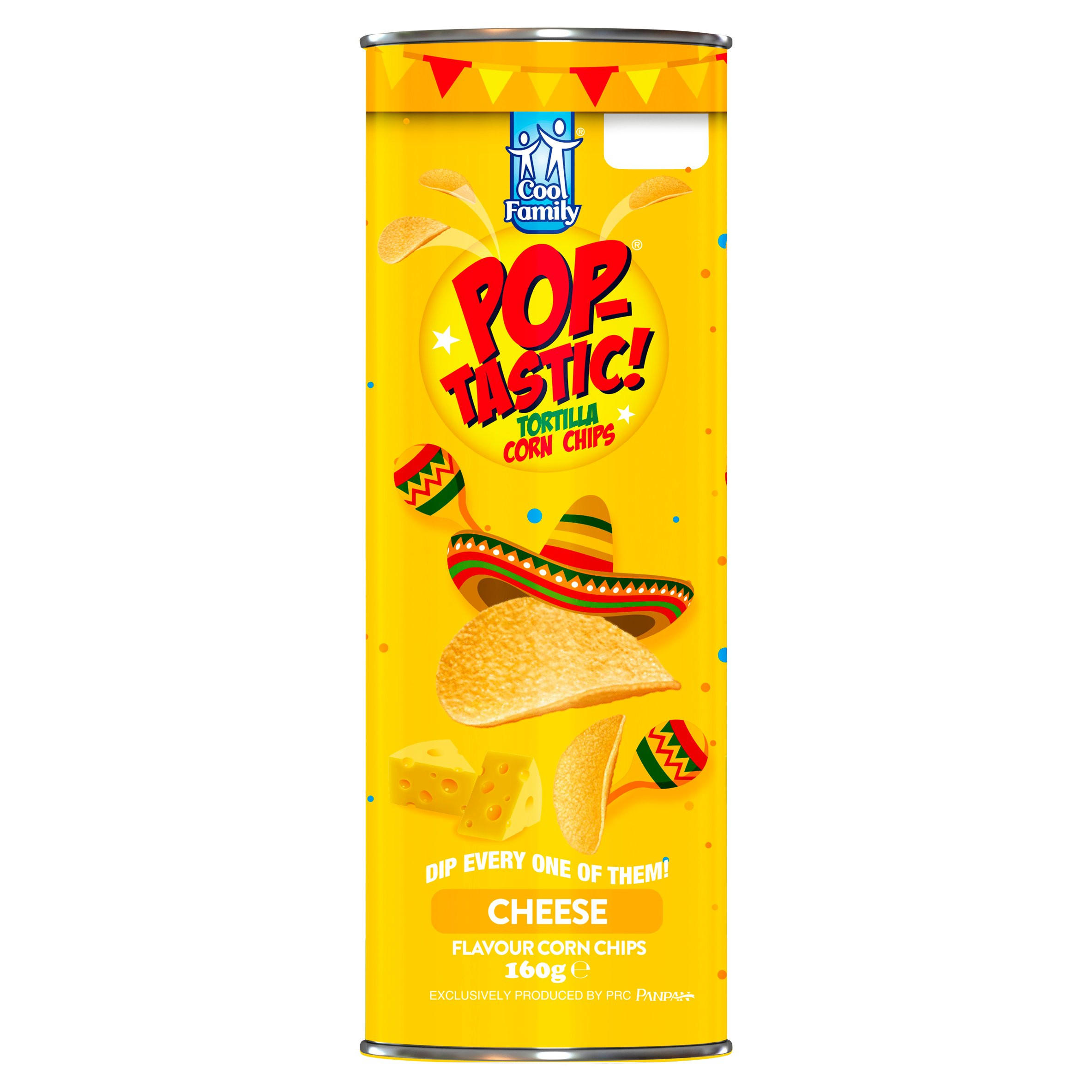 Pop-Tastic! Tortilla Cheese Flavour Corn Chips 160g