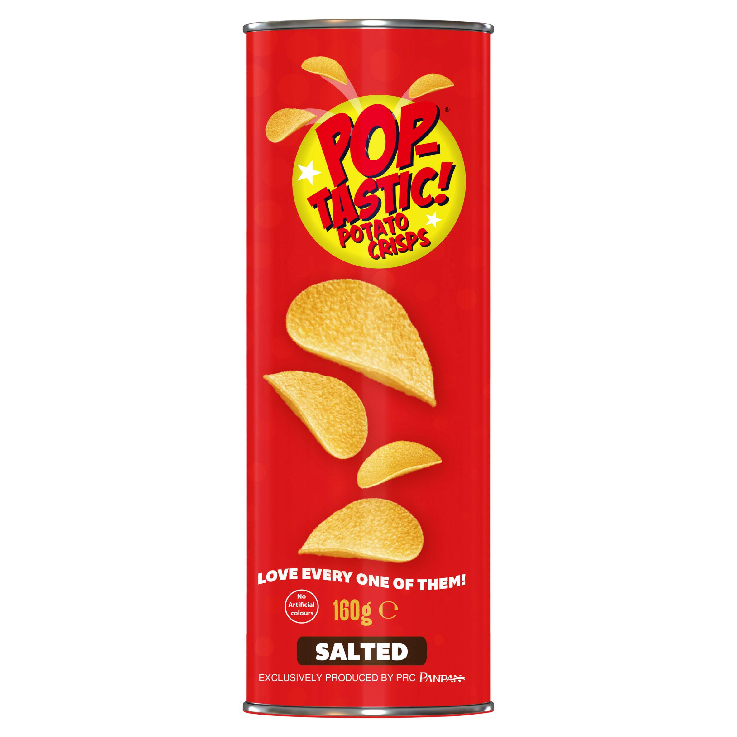 Pop-Tastic! Potato Crisps Salted 160g