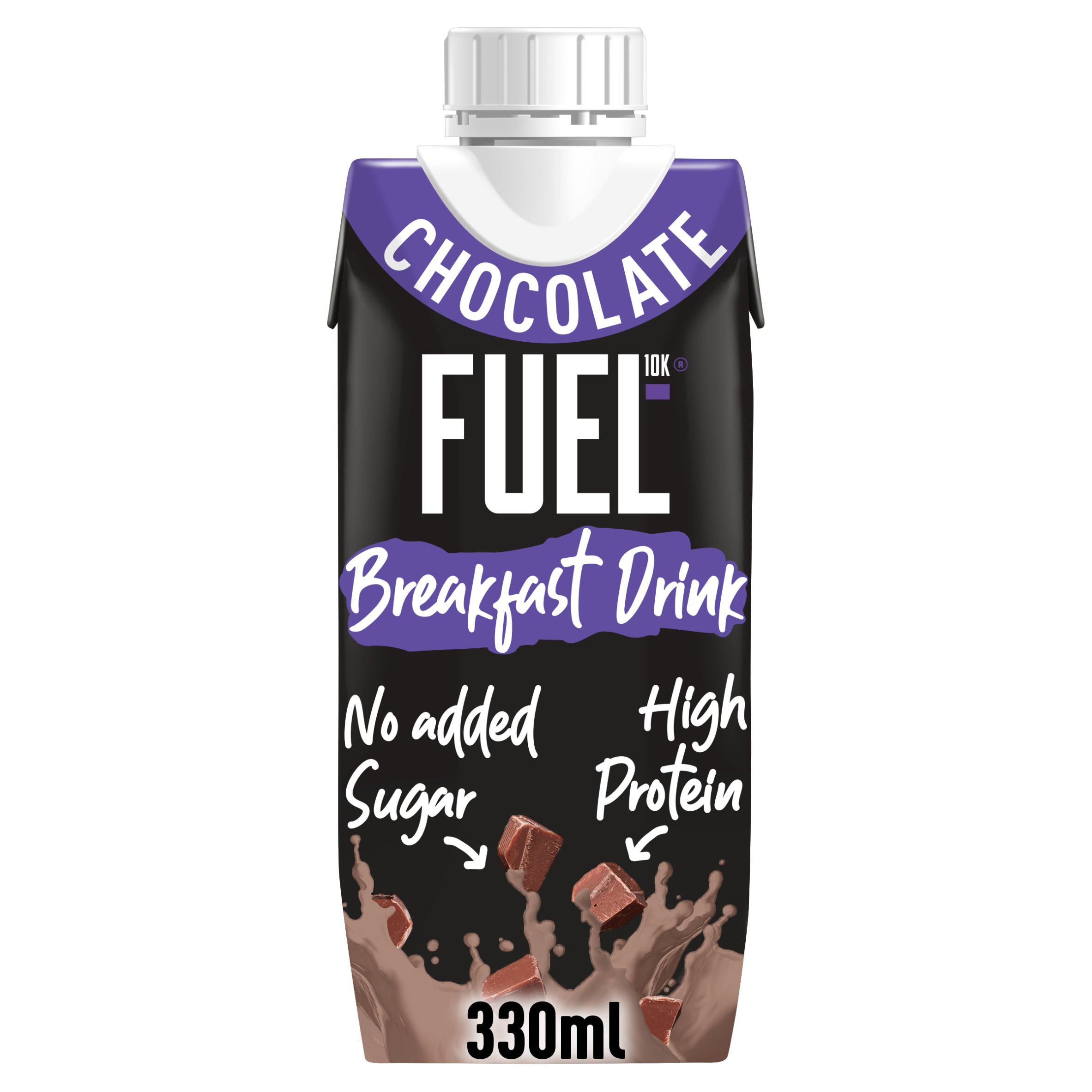 FUEL10K Chocolate High Protein Milk Breakfast Drink 330ml