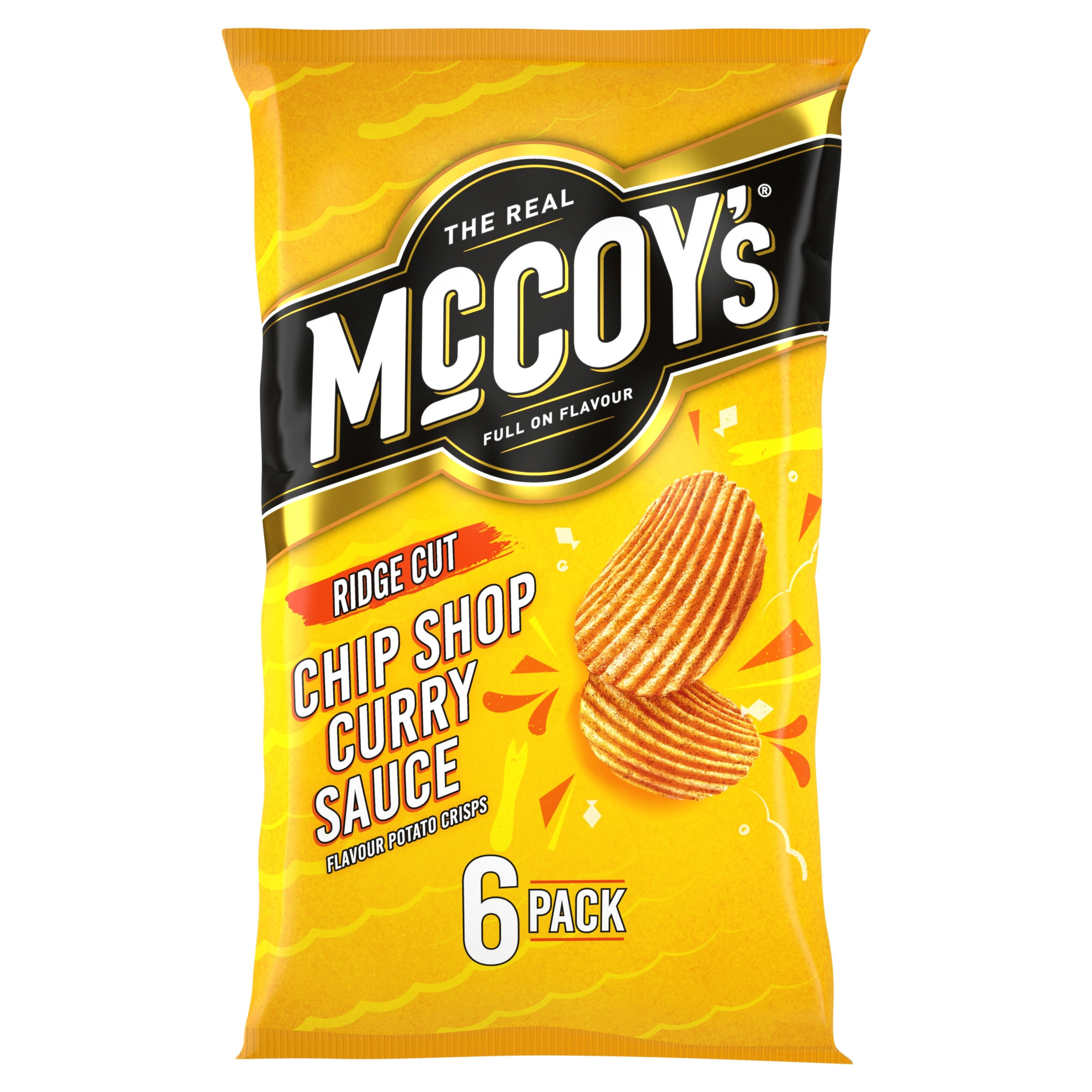 McCoy's Chip Shop Curry Sauce Multipack Crisps 6 Pack